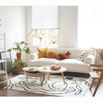 Elegant Black & Natural Wood Color Particle Board Tea Table - Stylish & Functional yw-179