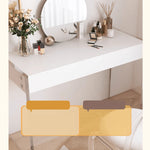 Sleek White Particle Board Makeup Table – Modern Vanity for Stylish Organization yw-185