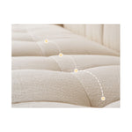 Luxurious White Flannel Sofa - Ultimate Comfort & Elegant Design yw-192