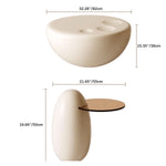 Sleek White Tea Table – Modern Elegance for Your Living Room Décor yw-195