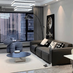 Modern Light Gray Sintered Stone Tea Table - Stylish Living Room Centerpiece yw-198