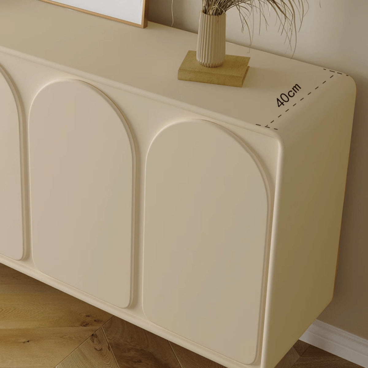 Stylish Off-White Particle Board Cabinet for Modern Home Storage yw-199