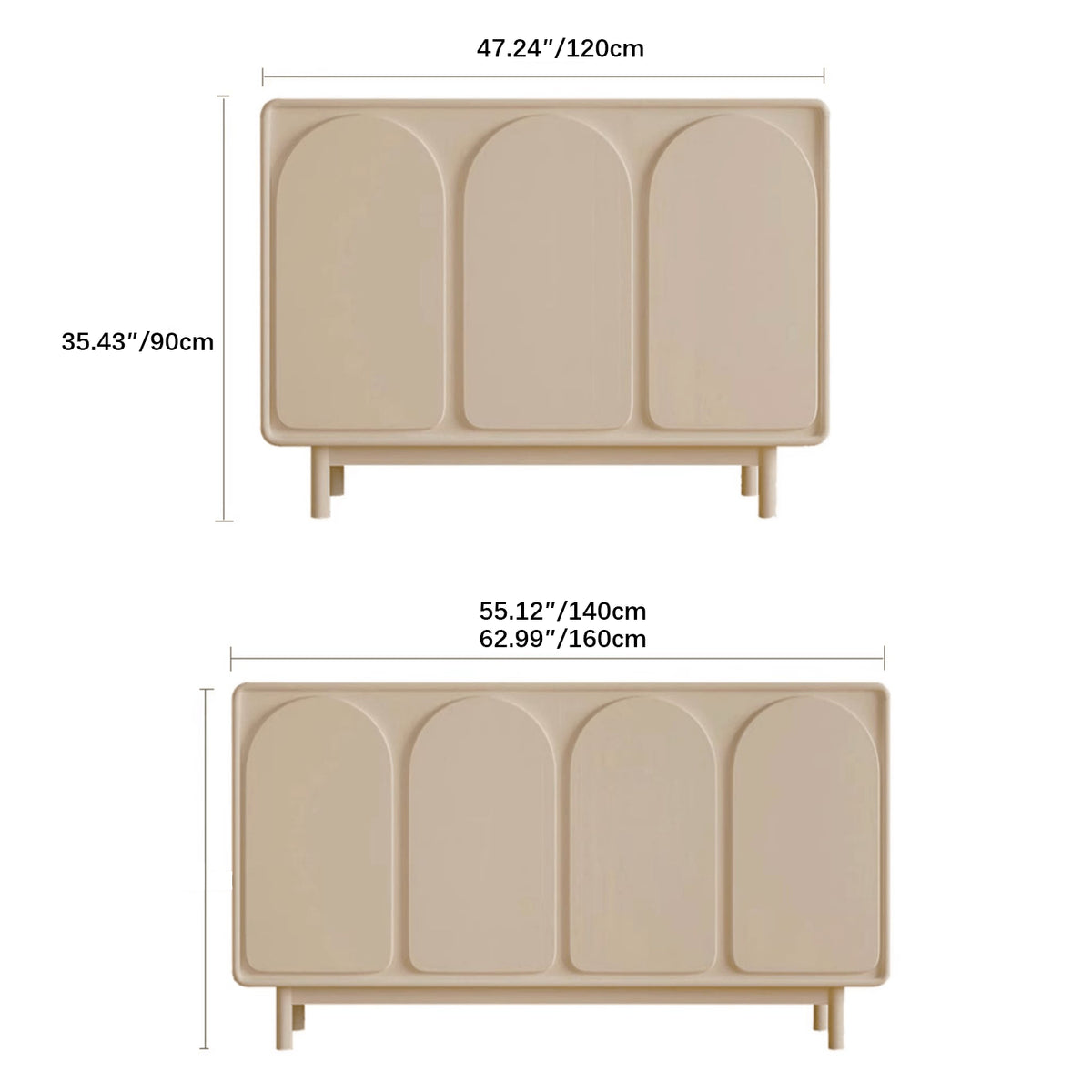 Stylish Off-White Particle Board Cabinet for Modern Home Storage yw-199