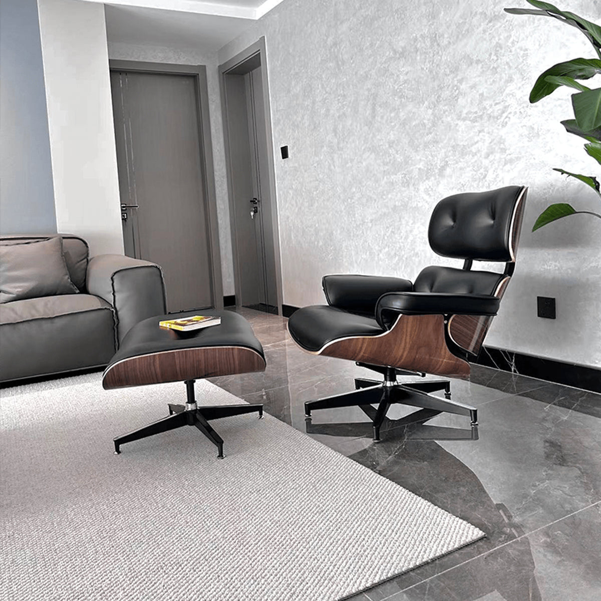 Luxurious Black PU Leather Office Chair – Ergonomic and Stylish Seating yw-203