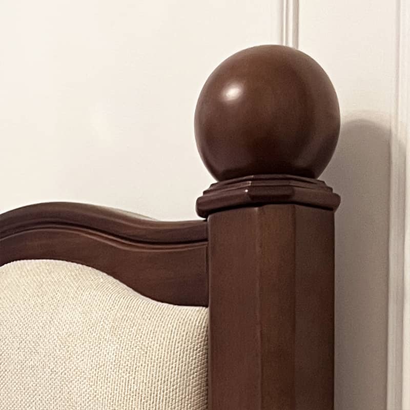 Luxury Brown Walnut Bedside Cupboard - Elegant Nightstand Storage Solution yw-206