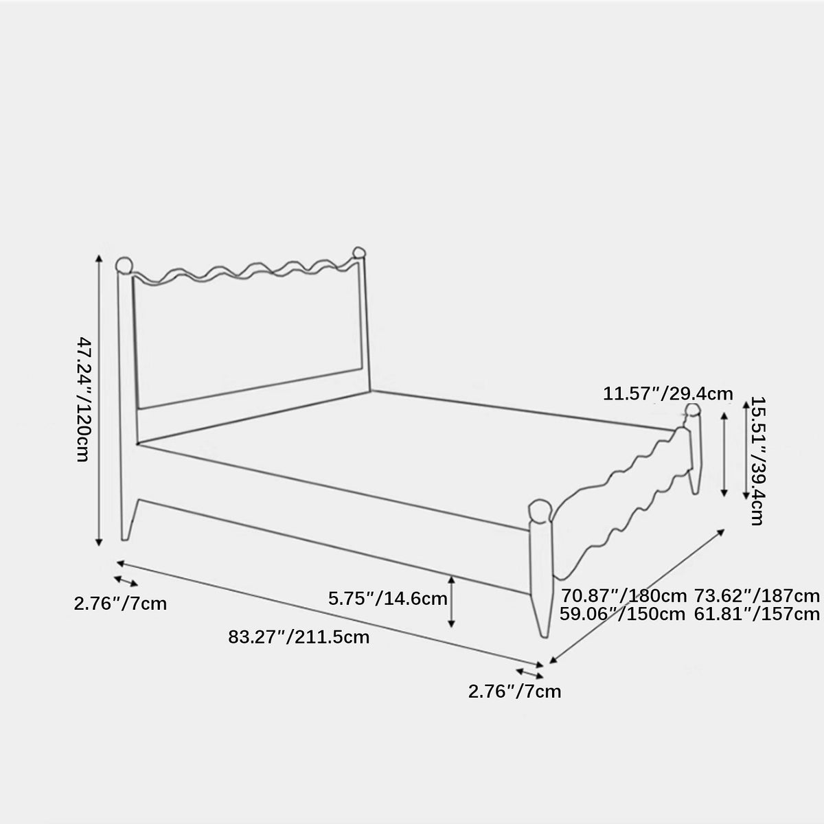 Luxury Brown Walnut Bedside Cupboard - Elegant Nightstand Storage Solution yw-206