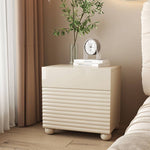 Stylish White Bedside Cupboard - Durable Density Board Wood Nightstand yw-207