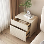 Stylish White Bedside Cupboard - Durable Density Board Wood Nightstand yw-207