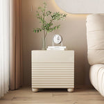 Stylish White Bedside Cupboard - Durable Density Board Wood Nightstand yw-207