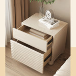 Stylish White Bedside Cupboard - Durable Density Board Wood Nightstand yw-207