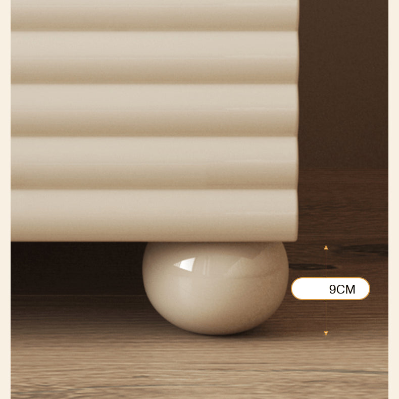 Stylish White Bedside Cupboard - Durable Density Board Wood Nightstand yw-207