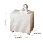 Stylish White Bedside Cupboard - Durable Density Board Wood Nightstand yw-207