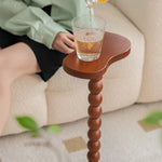 Affordable Modern Tea Table – Elegant Brown and Black Beech Wood Design yw-213