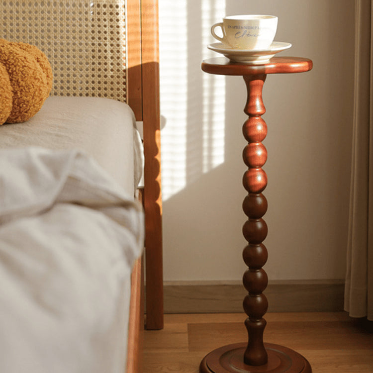 Affordable Modern Tea Table – Elegant Brown and Black Beech Wood Design yw-213