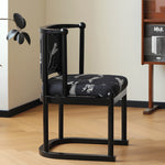 Stylish Black Flannel Chair with Ash Wood Frame: Perfect for Modern Interiors yw-224