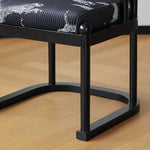 Stylish Black Flannel Chair with Ash Wood Frame: Perfect for Modern Interiors yw-224