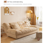 Cream Style Sofa Bed, Foldable 2-in-1 Sleeper for Small Spaces, Single/Double zf-0429-1