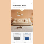 Cream Style Sofa Bed, Foldable 2-in-1 Sleeper for Small Spaces, Single/Double zf-0429-1