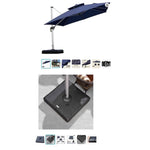 Premium Sunshade with Aluminum Alloy Frame - Dark Green, Brown, Wine Red, Khaki Color Options - Durable Woven Fabric for Outdoor Comfort zy-025-2