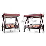 Stylish Outdoor Swing Chair - Comfortable Brown PE Rattan Hammock for Patio & Garden zy-026