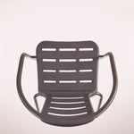 Elegant Dark Brown PE Rattan Table with Sturdy Galvanized Steel Frame zy-029