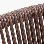 Modern Patio Table - Faux Rattan & Aluminum Alloy in Brown, Gray & White Finish zy-041