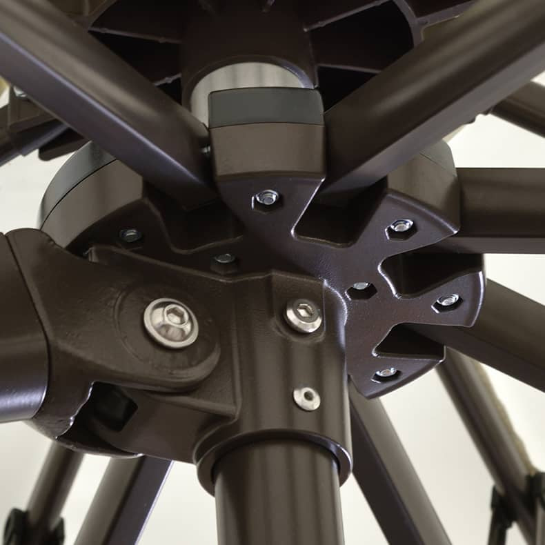 Durable Color-Woven Fabric Sunshade with Sturdy Aluminum Alloy Resin Frame zy-127-1