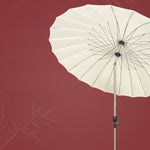 Premium Outdoor Sunshade - Khaki, Wine Red & White - Durable Aluminum Alloy Frame with Color-Woven Fabric zy-52