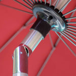 Premium Outdoor Sunshade - Khaki, Wine Red & White - Durable Aluminum Alloy Frame with Color-Woven Fabric zy-52