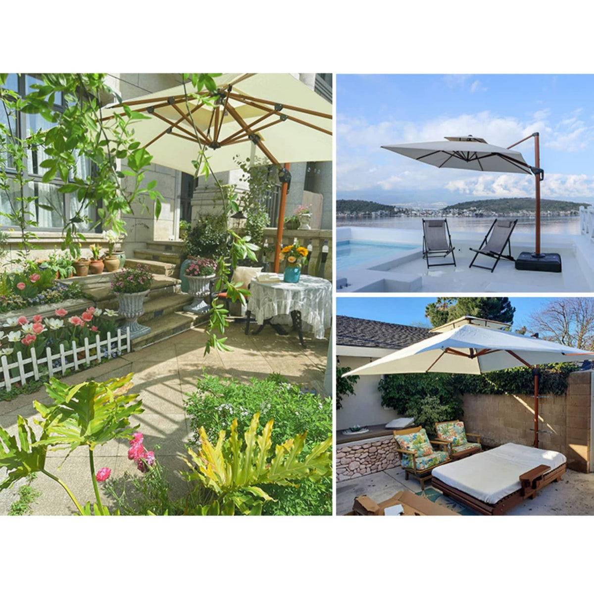 Stylish Aluminum Alloy Sunshade with Durable Woven Fabric for Ultimate UV Protection zy-55