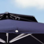 Elegant Aluminum Alloy Sunshade with Color-Woven Fabric for Ultimate Outdoor Enjoyment zy-56-2