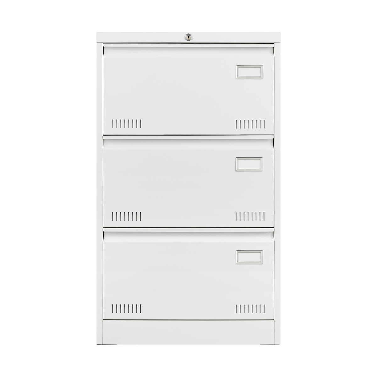 Filing Cabinet Lateral File Cabinet 3 Drawer, White Filing Cabinets with Lock, Locking Metal File Cabinets Three Drawer Office Cabinet for Legal/Letter/A4/F4 Home Offic W1247118745-djyc