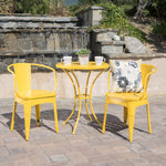 Whimsical Metal Bistro Set with Powder-Coated Iron for Outdoor Use 56558.00MCY-djyc