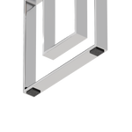 Console Table Stainless Steel Glass,Meal side table silvery Clearbs-02 s W1727P195277-djyc