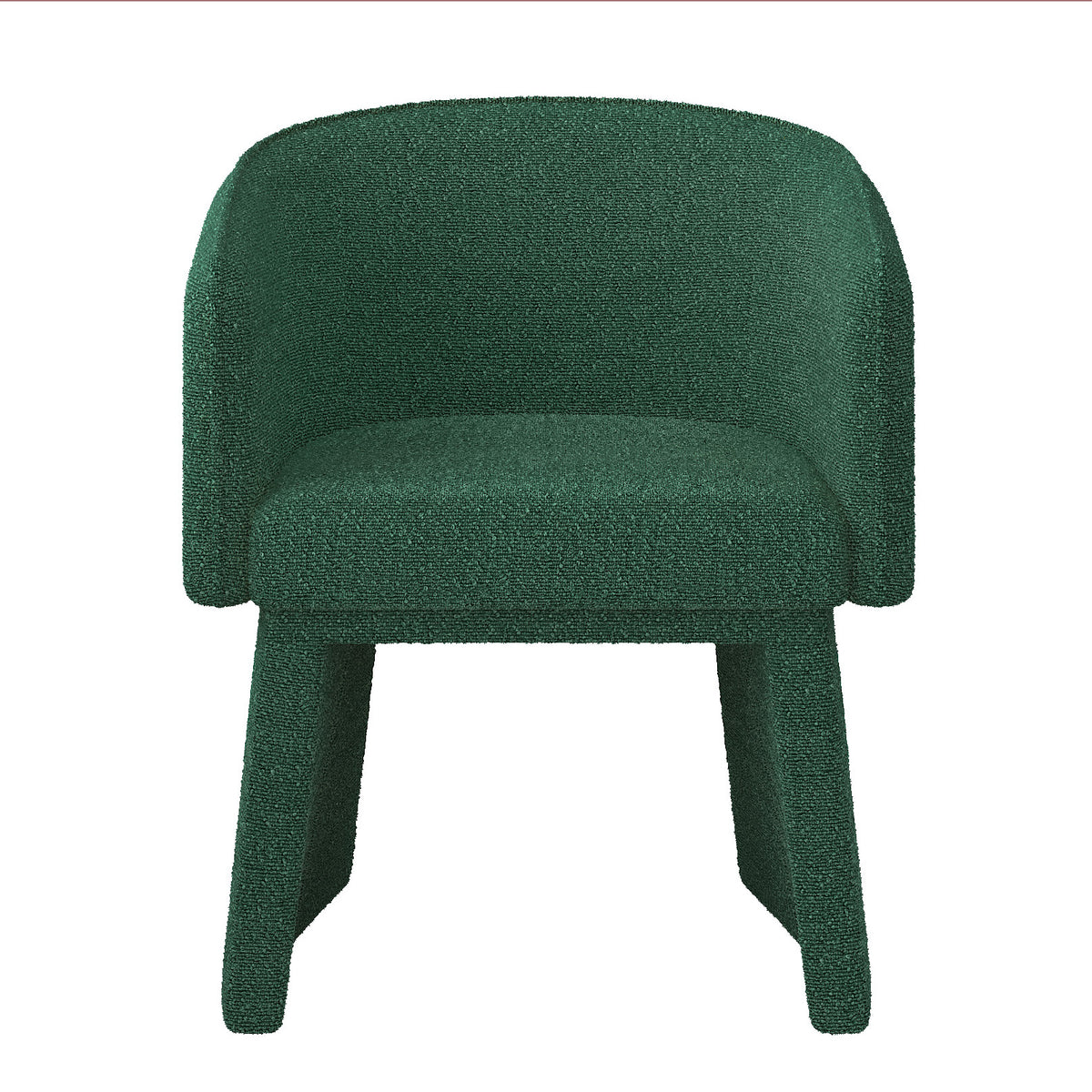 Modern style simple and elegant chair, green leisure chair, suitable for dining/bedroom/living room/reception desk (assembly required)-Green W487P186356-djyc