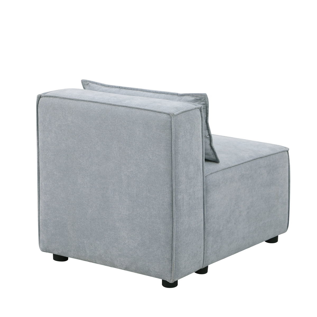 modular sofa Grayish bluechenille fabric,simple and grand, the seat and back is very soft. this is also a KNOCK DOWN sofa W1099P183965-djyc