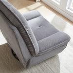 [VIDEO]360 Degree Corduroy Swivel Upholstered Manual Recliner Chair,Theater Recliner Sofa,Nursery Glider Rocker for Living Room W834S00279-djyc