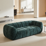Chenille Pure Foam Sofa, Modern Quilted Cloud Sofa, Deep-Seat Chenille Pure Foam Sofa, Comfortable Modern Sofa, Suitable for Living Rooms, Bedrooms, and Apartments-W834P442223 - 场景图