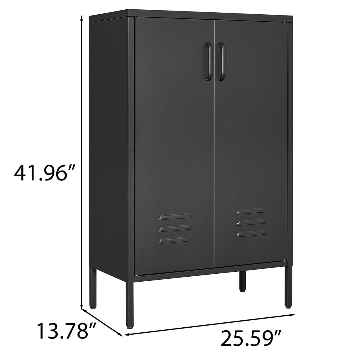 Suitable for steel storage cabinets in living rooms, kitchens, and bedrooms, 2 door miscellaneous storage cabinet, garage tool storage cabinet, and office file cabinet 2 movable partitions W1247P173320-djyc