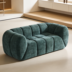 Chenille Pure Foam Sofa, Modern Quilted Cloud Sofa, Deep-Seat Chenille Pure Foam Sofa, Comfortable Modern Sofa, Suitable for Living Rooms, Bedrooms, and Apartments-W834P442226 - 场景图