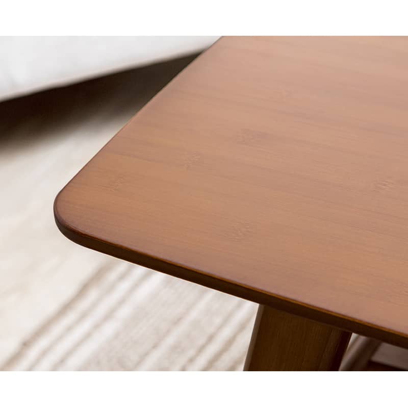 [幅100～120cm]ローテーブル 天然木製 収納付き 竹製 北欧 コンパクト hsl-81