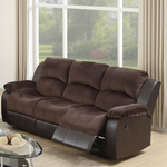 Modern 2pc Living Room Set 1x Sofa 1x Loveseat Pillow Armrest Cushion Backrest Faux Leather Upholstery Chocolate Finish Primary Living Room Furniture-B011S02391 - 正方形修复