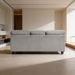 Contemporary Living Room Furniture 2pc Set Sofa Loveseat Durable Chenille Fabric Decorative Pillows Gray-B011S02475 - 场景图