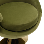 360 Degree Swivel Cuddle Barrel AccentChairs, Round Armchairs with Wide Upholstered, FluffyFabric Chair for Living Room, Bedroom, Office, Waiting Rooms W1539P147083-djyc
