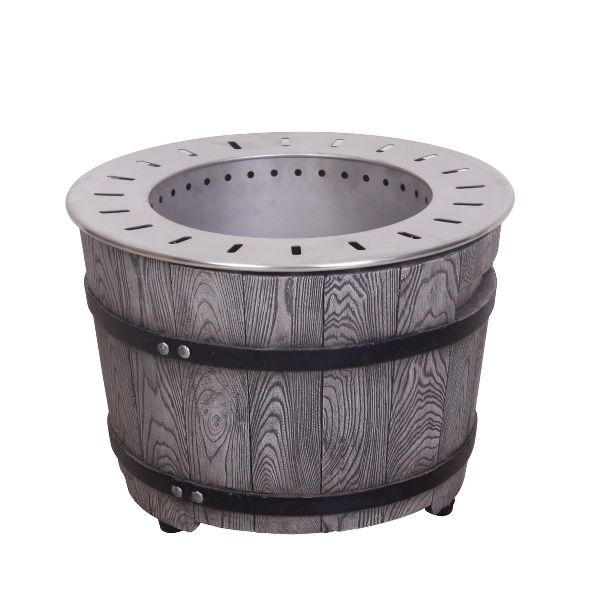 Smokeless Firepit With Wood Pellet/Twig/Wood As The Fuel, Wood Look W2029120108-djyc