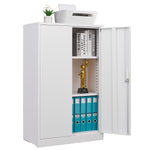 Metal Storage Cabinet with Locking Doors and Adjustable Shelf, Folding Filing Storage Cabinet , Folding Storage Locker Cabinet for Home Office,School,Garage, White W124757865-djyc