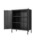 Kitchen Buffet Server Table Accent Sideboard Cupboard Server Buffet Console Table with Doors Cabinet W328P195206-djyc