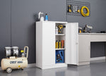 Metal Storage Cabinet with Locking Doors and Adjustable Shelf, Folding Filing Storage Cabinet , Folding Storage Locker Cabinet for Home Office,School,Garage, White W124757865-djyc