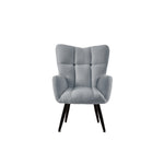 Modern Single Sofa Armchair with High Backrest Comfy Reading Chair for Small Spaces/Living Room/Bedroom/Apartment (COLOR:BLUE) W1669P175502-djyc