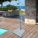 Outdoor GardenPool Shower with Chassis Board, for Swimming Pool, Patio, Terrace, Garden,Wood W49547257-djyc